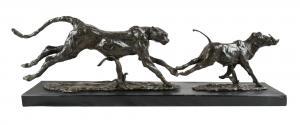 MONTAGU D 1800-1900,Cheetah and warthog,20th Century,Woolley & Wallis GB 2021-12-07