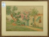 MONTAGUE BICKNELL EVELYN 1857-1936,Bermuda Cottage in Spring,Clars Auction Gallery US 2015-06-27