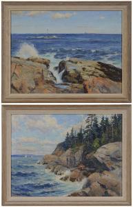 MONTAGUE BICKNELL EVELYN 1857-1936,Two Seascapes,Brunk Auctions US 2018-01-26