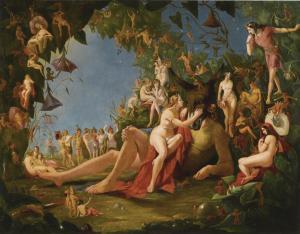 MONTAIGNE William John,SCENE FROM MIDSUMMER NIGHT'S DREAM "COME SIT THEE ,1847,Sotheby's 2014-12-10