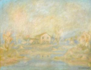 MONTANARI Dante 1896-1989,Trasparenze sul lago,Meeting Art IT 2022-03-16