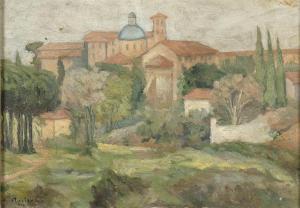 MONTANARI Giuseppe 1889-1976,Paesaggio romano,1938,Bertolami Fine Arts IT 2023-02-16