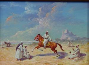 MONTANER Miguel 1860-1940,Cavalier dans le désert,Siboni FR 2019-10-13