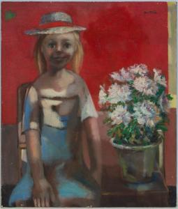 MONTANES Jose 1919-1998,GIRL WITH RED BANDANA,Clark Cierlak Fine Arts US 2024-03-20