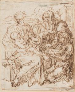 MONTANINI Pietro 1626-1689,Madonna and Child with Female Saint and Attending ,Skinner US 2022-11-16