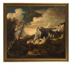 MONTANINI Pietro 1626-1689,Paesaggio con piramide,Wannenes Art Auctions IT 2017-03-08
