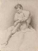 MONTANO MANUEL 1770-1846,Academia de desnudo sentado,1798,Alcala ES 2013-02-27