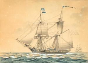 MONTARDIER louis 1793-1860,Navire de pêche au Havre,1817,Neret-Minet FR 2018-04-26