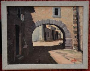 MONTAS ANTOINE 1926-1988,Old Town Valletta, Malta,Bamfords Auctioneers and Valuers GB 2017-07-05