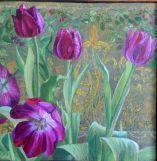 MONTEFIORE Sophia,Silk Embroidered Tulips,1998,Theodore Bruce AU 2012-12-02