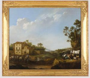 MONTEIRO DA CRUZ andré 1770-1851,A landscape with country scenes,1842,Veritas Leiloes PT 2019-12-10
