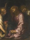MONTELATICI Francesco 1607-1661,CHRIST SUPPORTED BY TWO ANGELS,Sotheby's GB 2013-12-05
