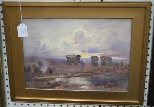 MONTGOMERIE A,View of a Gypsy Camp,Tooveys Auction GB 2013-08-06