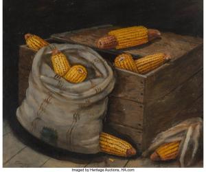 MONTGOMERY Alfred 1857-1922,Still Life of Corn,Heritage US 2023-06-16