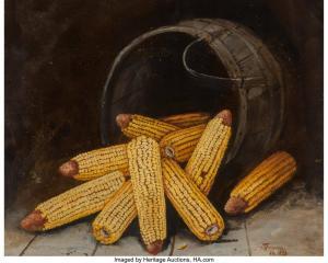 MONTGOMERY Alfred 1857-1922,Still life of corn,Heritage US 2023-06-16