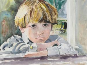 MONTGOMERY HARMON,Portrait of a Brooding Young Boy,Burchard US 2019-11-17