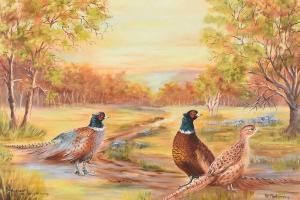 MONTGOMERY Pat,PHEASANTS IN THE CLEARING,Ross's Auctioneers and values IE 2022-01-26