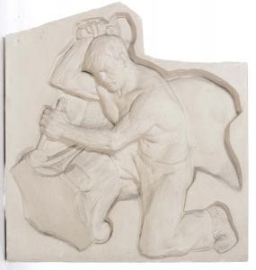 MONTI Emilio 1901-1981,Grande scultura in gesso,1955,Cambi IT 2017-09-04