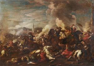 MONTI Francesco,Battaglia tra cavalieri turchi e cristiani,Capitolium Art Casa d'Aste 2022-12-13