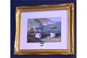 MONTI Giovanni 1779-1844,Cafe Paracel on Coastal Terrace,Shapes Auctioneers & Valuers GB 2015-09-05