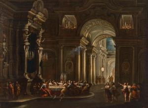 MONTI IL BOLOGNESE Francesco 1685-1768,Gastmahl des Belsazars,im Kinsky Auktionshaus AT 2022-11-08