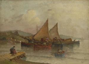 MONTI R. 1800-1900,Italienische Fischer am Ufer,Wendl DE 2019-10-24