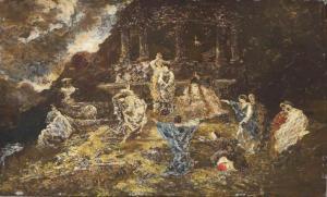 MONTICELLI Adolphe Joseph Thomas 1824-1886,Le Temple d'Eros,Christie's GB 2016-10-26