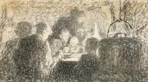 MONTIGNY Jenny 1875-1937,The evening meal,1912,De Vuyst BE 2024-03-02