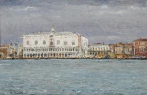 MONTINI Umberto 1897-1978,Il Palazzo Ducale a Venezia dal B,20th century,Capitolium Art Casa d'Aste 2024-02-22