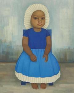 MONTOYA Gustavo 1905-2003,Niña en Azul,2000,Freeman US 2024-02-28