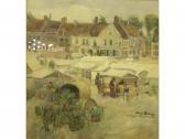 MONTREUIL 1800-1900,Market square at Dinan,1914,Andrew Smith and Son GB 2008-06-10