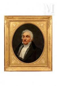 MONVOISIN Raymond A. Quinsac 1794-1870,Portrait d'homme,1835,Millon & Associés FR 2021-10-26