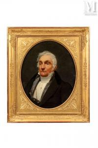 MONVOISIN Raymond A. Quinsac 1794-1870,Portrait d'homme,1835,Millon & Associés FR 2022-03-08