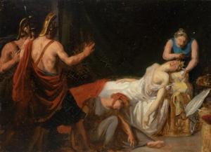 MONVOISIN Raymond A. Quinsac 1794-1870,The Death of Cleopatra,William Doyle US 2022-01-26