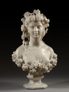 MONZINI Gelindo 1840-1914,Buste de Flore,1875,Artcurial | Briest - Poulain - F. Tajan FR 2022-12-05