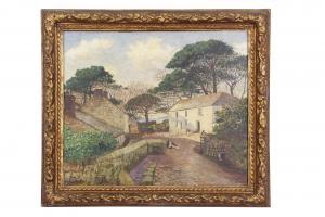 MOONY Robert James Enraght 1879-1946,'Cornish Farm',1928,Keys GB 2021-09-01