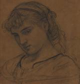 MOORE Albert Joseph 1841-1893,PORTRAIT OF A GIRL, PROBABLY MILLY JONES,Sotheby's GB 2016-12-15
