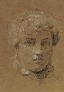 MOORE Albert Joseph 1841-1893,Study of the head of a girl,Christie's GB 2002-06-13