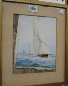MOORE Barlow 1834-1897,Sailing boats in full sail,Bellmans Fine Art Auctioneers GB 2010-09-08