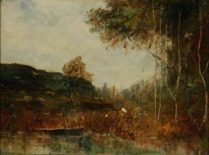 MOORE Charles Herbert 1840-1930,Forest Clearing, Autumn,1903,Weschler's US 2011-12-03