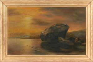 MOORE Charles Herbert 1840-1930,Luminous coastal view,1887,Eldred's US 2015-07-09