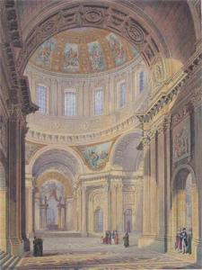 MOORE Charles,Interior of the Dome, Hotel Royal des Invalides, P,1827,Woolley & Wallis 2007-07-16
