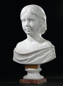 MOORE Christopher 1790-1863,Büste eines jungen Mädchens,Nagel DE 2009-09-23