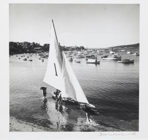 MOORE David Murray 1927-2003,Boat in Harbour,Shapiro AU 2023-09-20