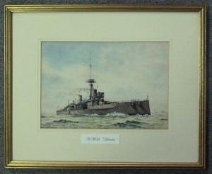 MOORE Dorothy 1900-1900,HMS Hercules,1914,Simon Chorley Art & Antiques GB 2011-04-14