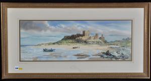 MOORE Dukeshill Ronald 1925-1975,Bamburgh Castle,Anderson & Garland GB 2018-01-25