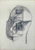 MOORE Dukeshill Ronald 1925-1975,Chair in a Head,1945,Cheffins GB 2014-05-01