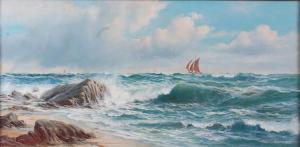 MOORE Edward,A breezy day in Cardigan Bay,1889,Lacy Scott & Knight GB 2016-12-10