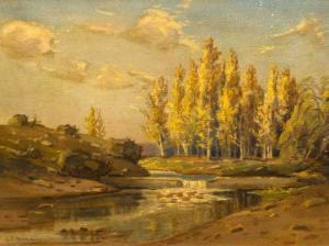 MOORE Edward Charles 1883-1946,River Landscape,5th Avenue Auctioneers ZA 2016-06-05