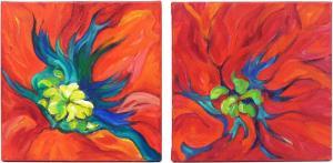 Moore Foster Sharon,Poppy Explosion I and II,Lando Art Auction CA 2018-02-25